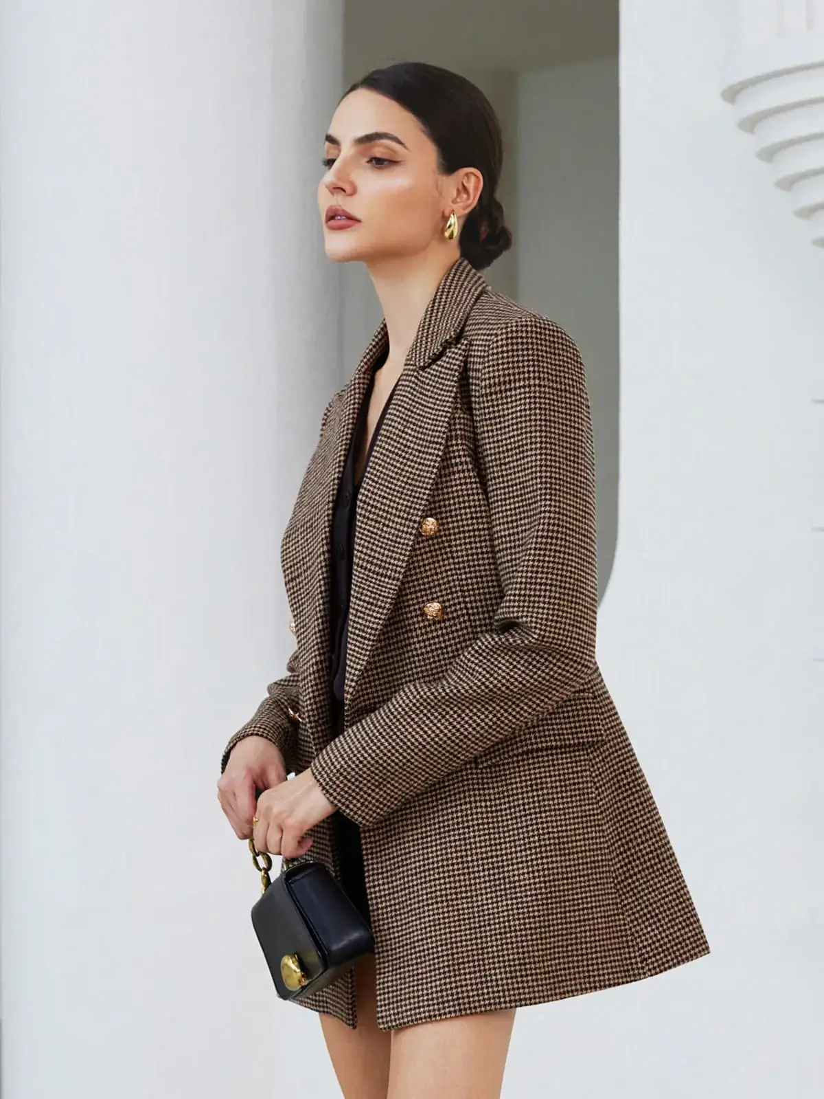 Blazer Xadrez Transpassado Fernanda na cor Multicolorido — foto 1 de 7