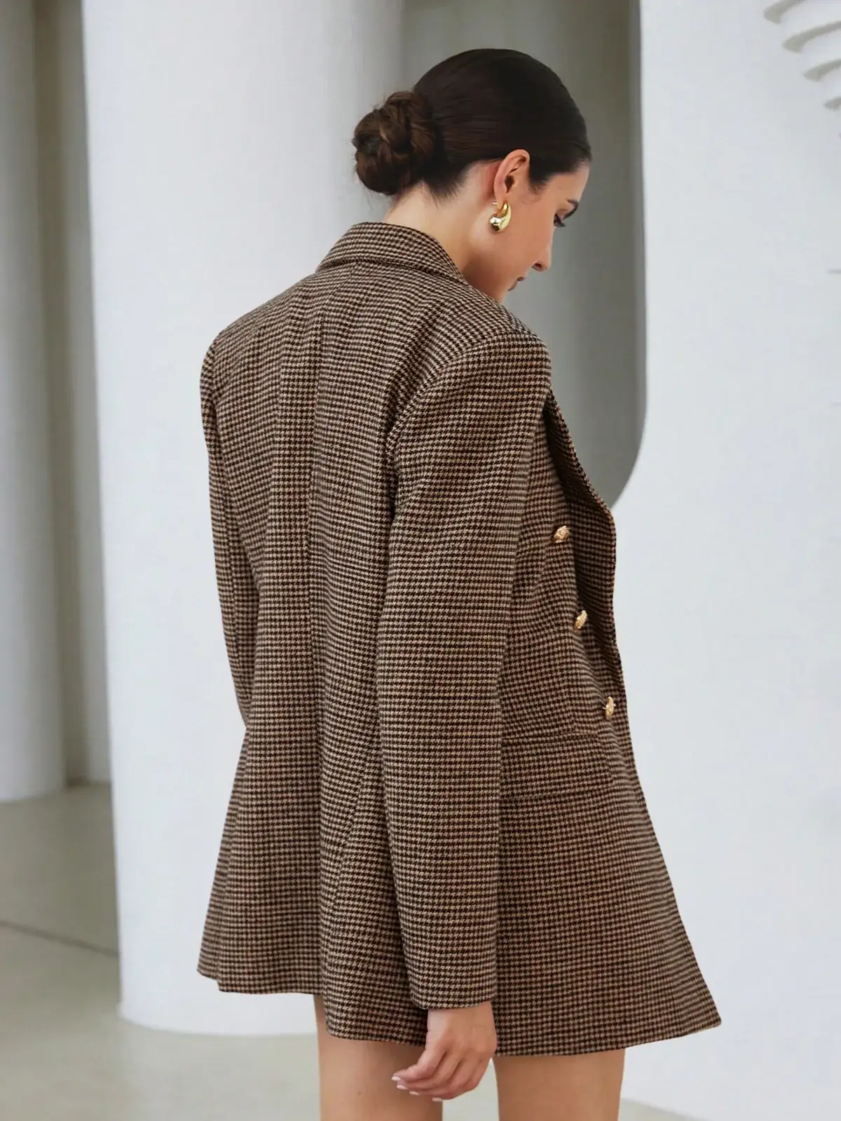 Blazer Xadrez Transpassado Fernanda na cor Multicolorido — foto 3 de 7