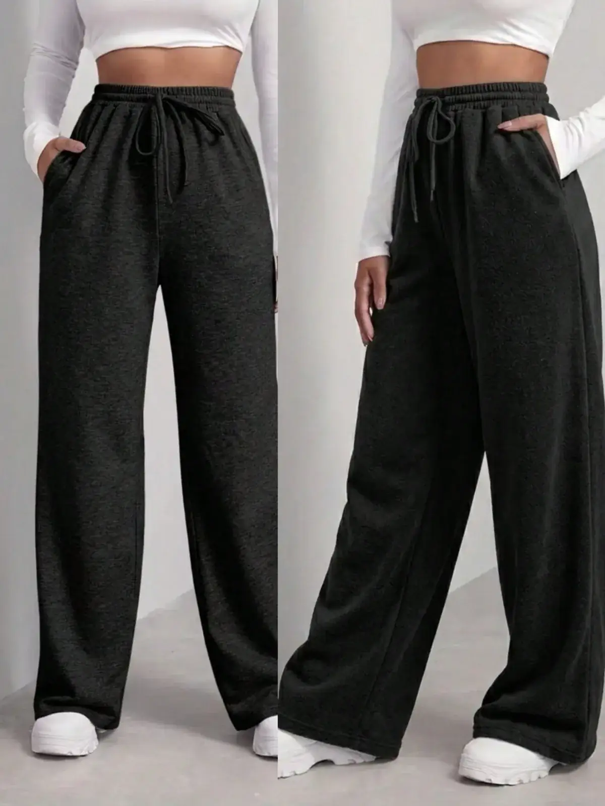 Calça Pantalona Lãzinha Catarina na cor Preto — foto 1 de 2