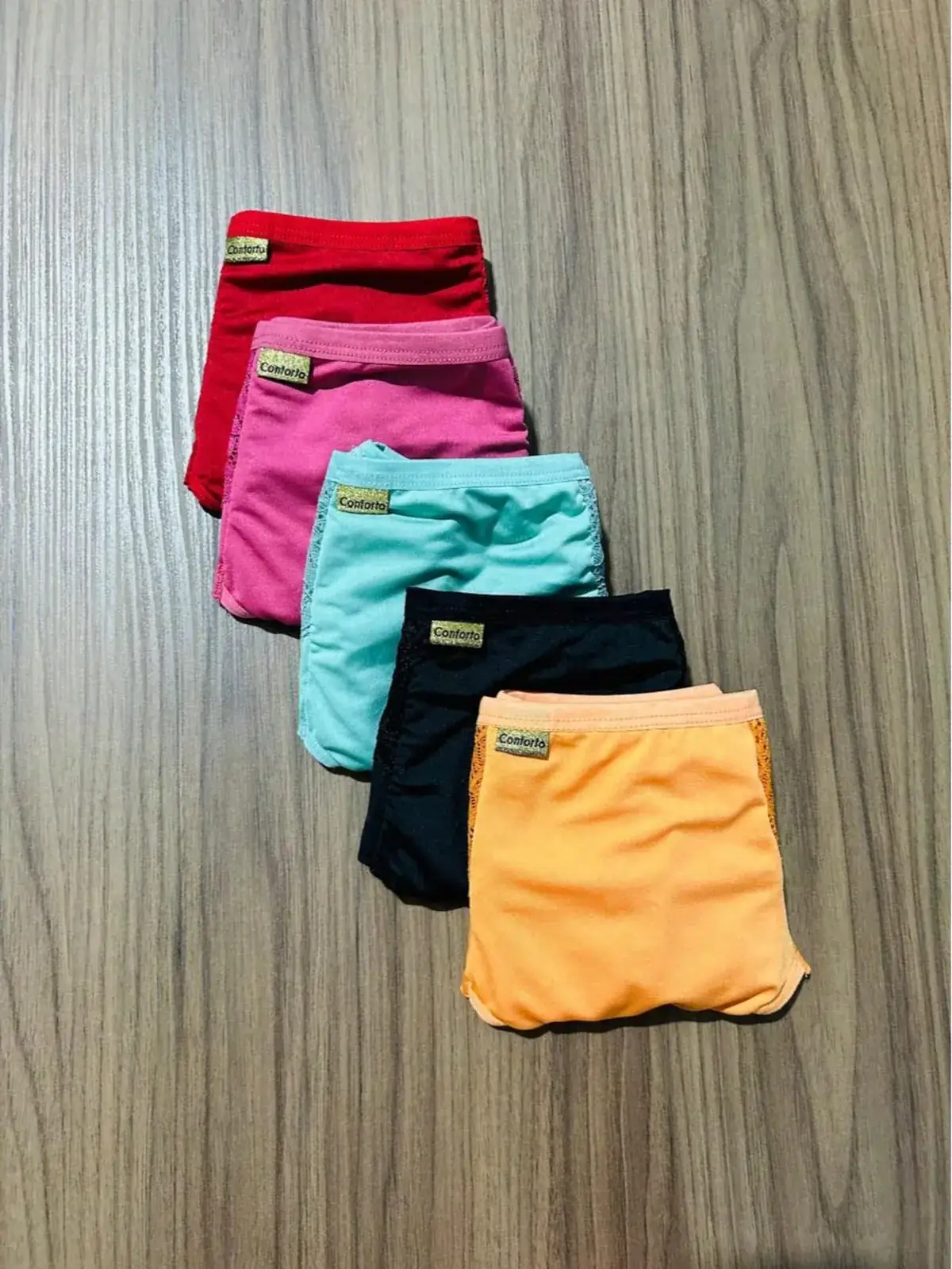 Kit 3 Calcinha Plus Size Fio Duplo com Renda na Lateral na cor Sortida — foto 7 de 8