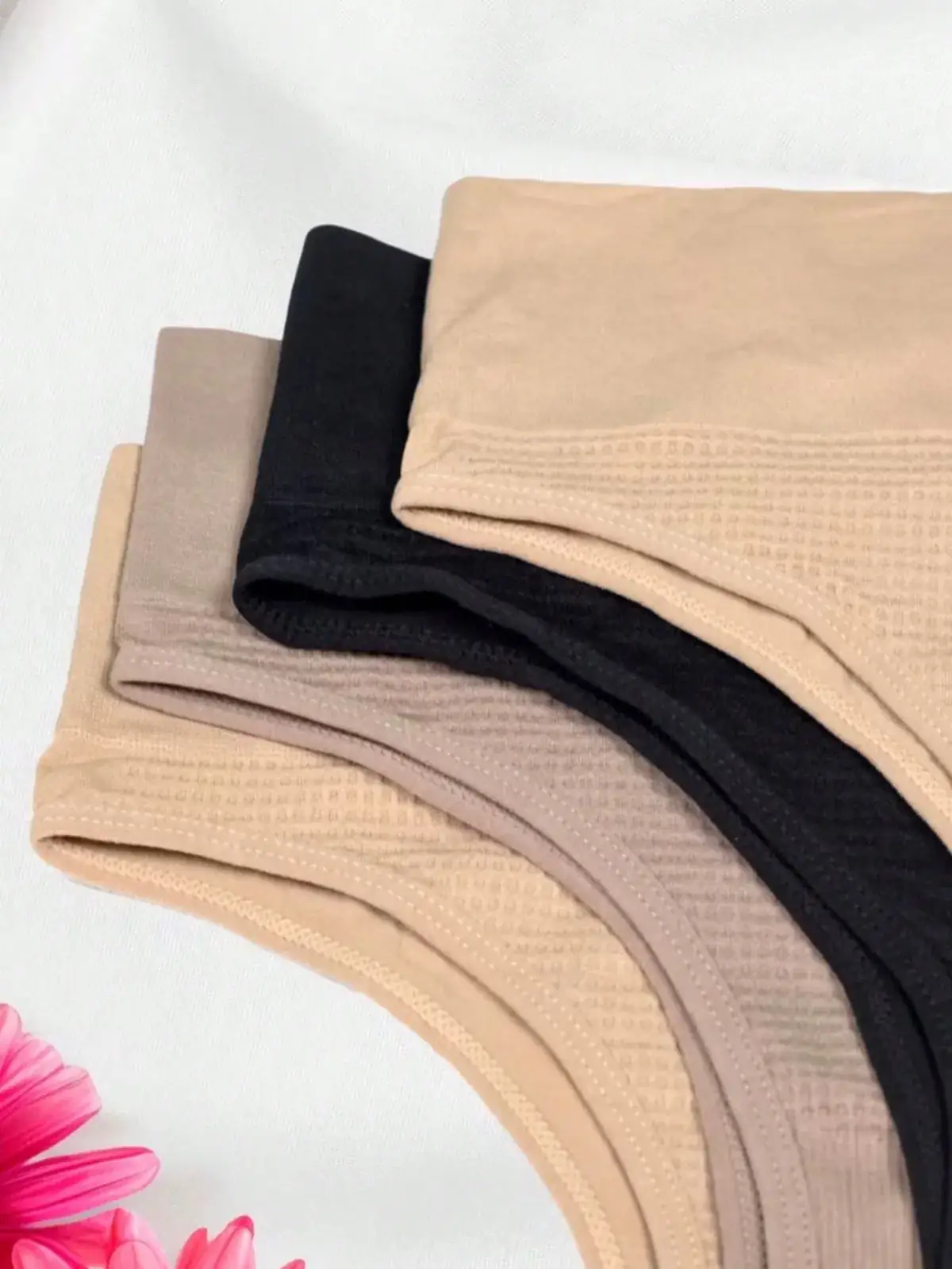 Kit 4 Calcinha Cintura Alta Tanga Confortável na cor Tons de Nude — foto 3 de 6