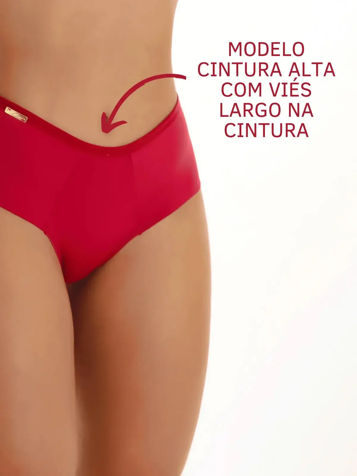 Kit 5 Calcinhas Cintura Alta Fio Duplo na cor Sortida — foto 7 de 7