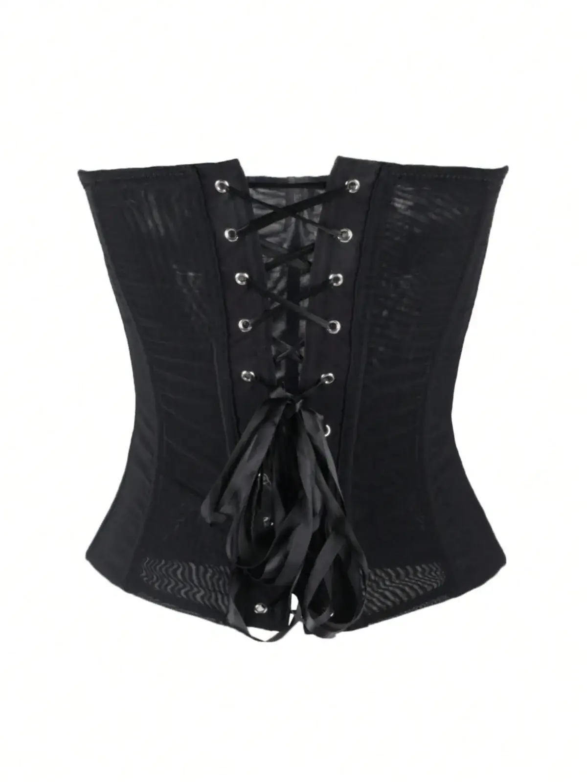Top Bustier de Tela com Amarração Frida na cor Preto — foto 2 de 6