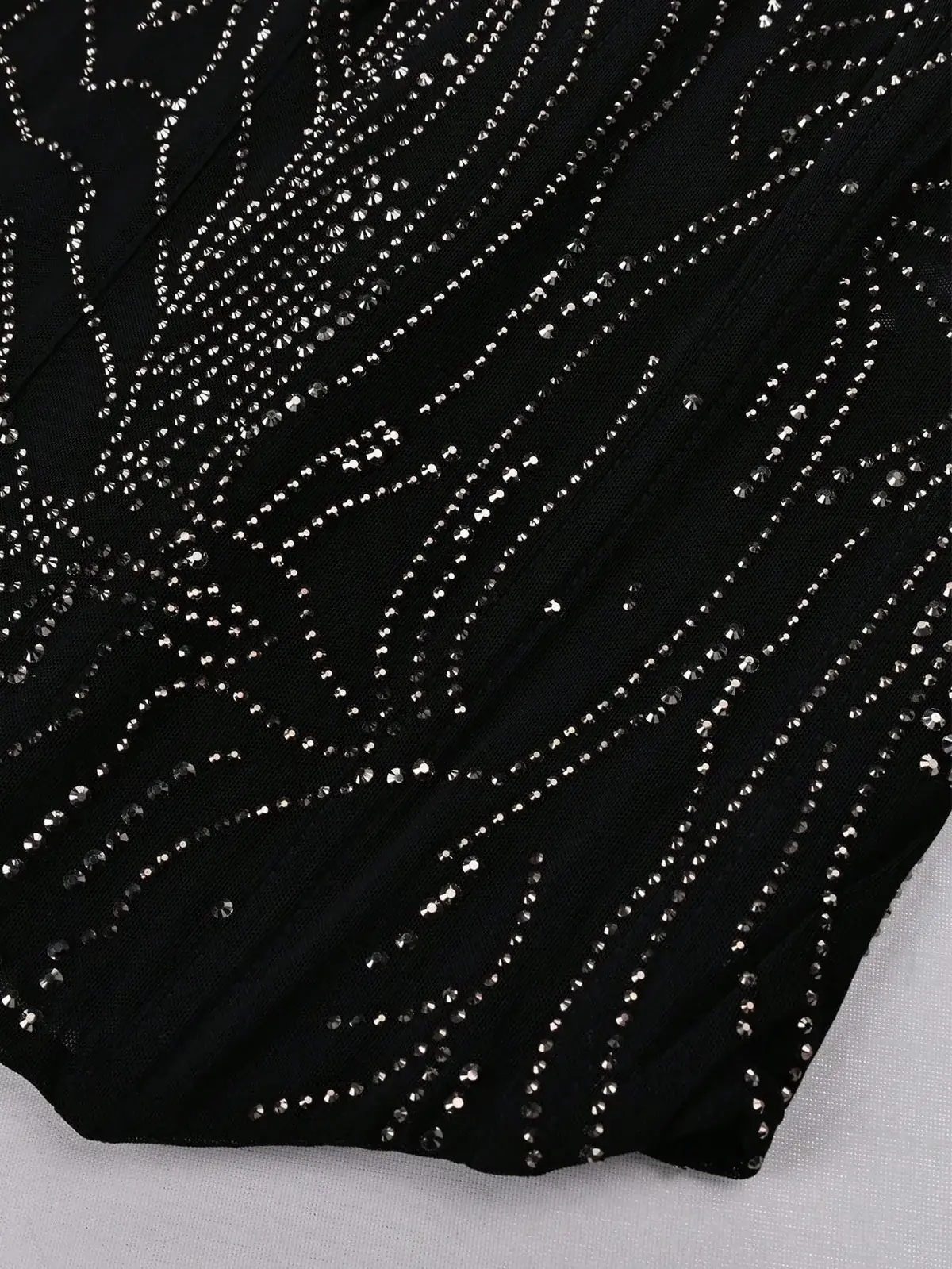Top Corset de Tule com Strass Estela na cor Preto — foto 5 de 7